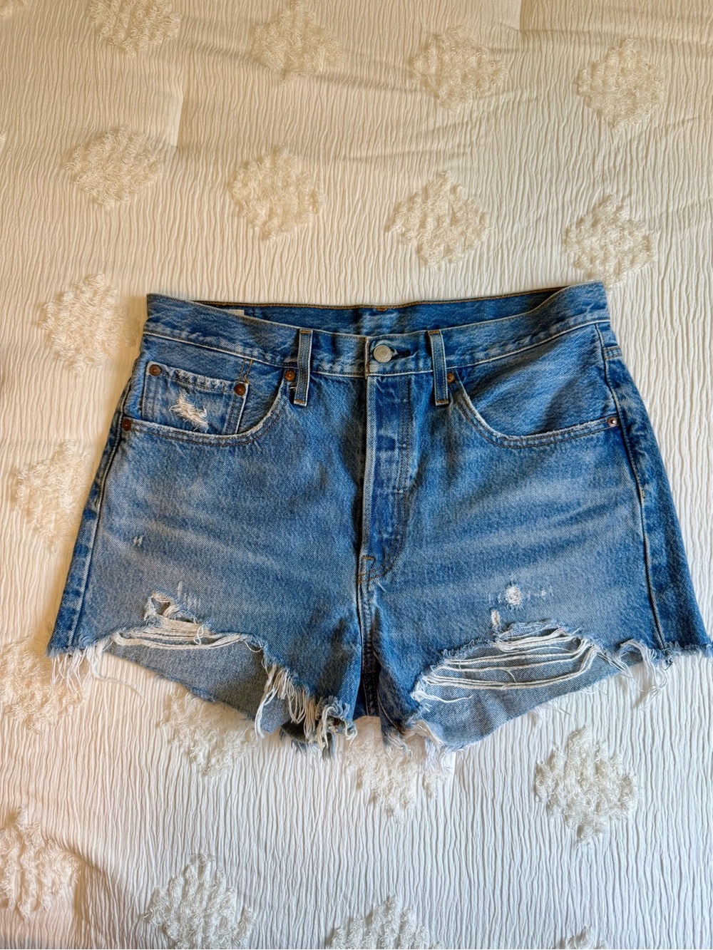 Levi’s Distressed Denim Shorts